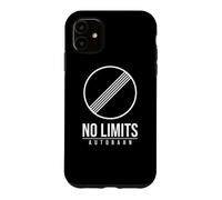 Carcasa para iPhone 11 Germany Autobahn NO Speed Limit Sign Symbol BUNDESAUTOBAHN