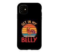 Carcasa para iPhone 11 Get In My Belly Otoño Otoño Cool Pavo Divertido Acción de Gracias