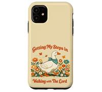 Carcasa para iPhone 11 Getting My Steps in Walking with The Lord Christian Floral
