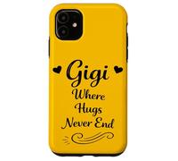 Carcasa para iPhone 11 Gigi Where Hugs Never End - La Abuela Favorita de los Nietos geniales