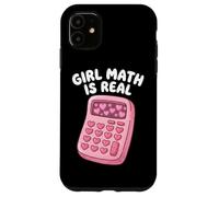 Carcasa para iPhone 11 Girl Math Is Real Cálculo Álgebra Lógica Matemáticas Amante