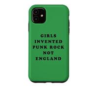 Carcasa para iPhone 11 Girls Invented Punk Rock Not England - Green