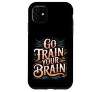 Carcasa para iPhone 11 Go Train Your Brain Fitness Enfoque Metas Bienestar -