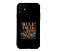 Carcasa para iPhone 11 Gobernar a través de la Verdad, Ejes Cruzados, Vintage