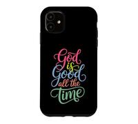 Carcasa para iPhone 11 God Is Good All The Time Christian Cute Bible Versículo