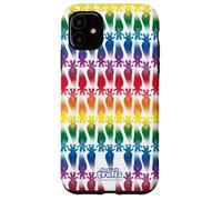Carcasa para iPhone 11 Good Luck Trolls Rainbow All Over Print
