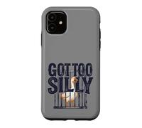 Carcasa para iPhone 11 Got Too Silly Goose Funny Vintage Humor Men Women