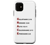 Carcasa para iPhone 11 Grace Acrostic - 5 Christian Faith Bible Verse Scriptures