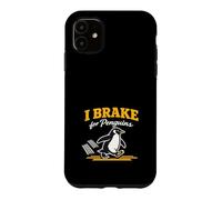 Carcasa para iPhone 11 Gráfico Divertido de Datos sobre Animales Nerd de pájaros Conoce a Tus pingüinos