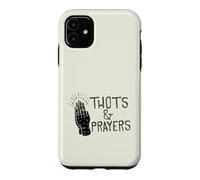 Carcasa para iPhone 11 Gráfico humorístico de Parodia Divertida de THOTS & Prayers