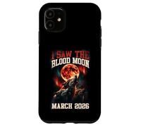 Carcasa para iPhone 11 Gráfico Retro de I Saw The Blood Moon 2026 Howling Wolves