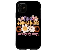 Carcasa para iPhone 11 Gráfico Retro Find Something Good Every Day
