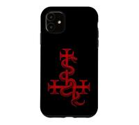 Carcasa para iPhone 11 Gran Sello De Lilith Serpiente Cruz Símbolo Mitología Judía