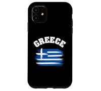 Carcasa para iPhone 11 Greece National Flag Country Pride Roots Vintage Gift