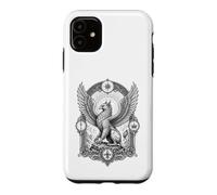 Carcasa para iPhone 11 Griffin Sagrado Guardián Mítico Criatura Grabado Línea Arte