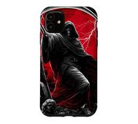 Carcasa para iPhone 11 Guadaña de la Parca Ángeles caídos Arte de Terror gótico Oscuro