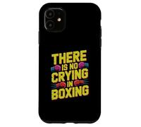 Carcasa para iPhone 11 Guantes de Boxeo Divertidos Retro con Texto en inglés «There Is No Crying In Boxing»
