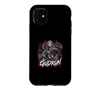 Carcasa para iPhone 11 Gudrun Viking Shieldmaiden Saga de mitología nórdica