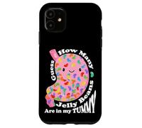 Carcasa para iPhone 11 Guess How Many Jelly Beans Are in my Tummy Funny Kawaii