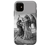 Carcasa para iPhone 11 Gustave Dore Jacob luchando con el ángel 1855