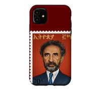 Carcasa para iPhone 11 Haile Selassie Vintage Stamp Ethiopian Emperor Rastafari