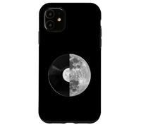 Carcasa para iPhone 11 Half Moon Vinyl Record Design - Music Lover Lunar Graphic
