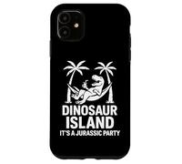 Carcasa para iPhone 11 Hamaca Divertida Isla Dinosaurio Fiesta jurásica