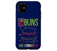 Carcasa para iPhone 11 Hamburguesa Me Gustan los Bollos Grandes y no me Puede gustar Funny Burger