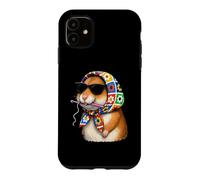 Carcasa para iPhone 11 Hamster Hammy Granny - Hilo Cuadrado de Ganchillo para Amantes del Ganchillo
