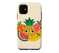 Carcasa para iPhone 11 Happy Fruit Friends Cute Colorful Design