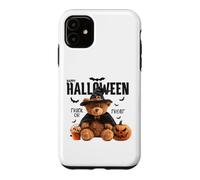 Carcasa para iPhone 11 Happy Halloween Witch Teddy Bear Pumpkin Graphic