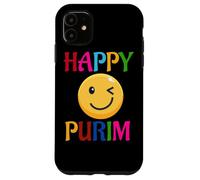 Carcasa para iPhone 11 Happy Purim Costume Funny Jewish Face Mask