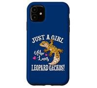 Carcasa para iPhone 11 Happy Reptile Just A Girl Who Loves Leopard Geckos Lover