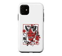 Carcasa para iPhone 11 Harajuku Japanese Aesthetic Red Oni Demon Mask