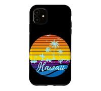 Carcasa para iPhone 11 Hawaii Vintage Sunset Surfer Souvenir