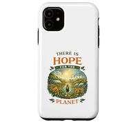Carcasa para iPhone 11 Hay Esperanza para el Planeta Solarpunk Día de la Tierra Vida Verde