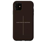 Carcasa para iPhone 11 Haz Que Heaven Crowded Christian Tenga una estética Cruzada Minimalista y Moderna