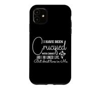 Carcasa para iPhone 11 He Sido crucificado con Cristo y ya no Vivo