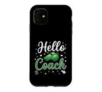 Carcasa para iPhone 11 Hello Coach Silbato Plaid Sports Mentor Design