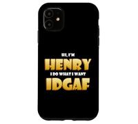Carcasa para iPhone 11 Henry Costume Idgaf Funny Meme Halloween Costume For Henrys