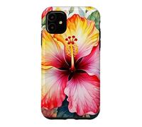 Carcasa para iPhone 11 Hibisco Aloha Flor Espiritual Hawaii Maui Oahu Kauai Isla