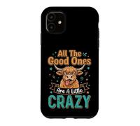 Carcasa para iPhone 11 Highland Cow All Good Ones Crazy Funny Dichos