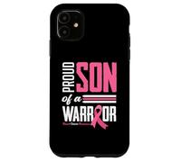 Carcasa para iPhone 11 Hijo Orgulloso de una mamá guerrera Concientización sobre el cáncer de Mama