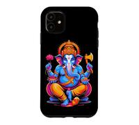 Carcasa para iPhone 11 Hindou Ganesh Puja Elefante Dios India Meditación Yoga Murti