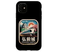 Carcasa para iPhone 11 Hirosaki Castle Japón Retro Tren Vintage Kanji Souvenir