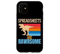 Carcasa para iPhone 11 Hoja de cálculo Divertida Son Impresionantes Hoja de cálculo de Dinosaurios