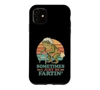 Carcasa para iPhone 11 Hombre Viejo Mujer Cumpleaños Gag A Veces Solo Ser Farting Frog