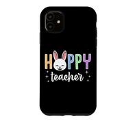 Carcasa para iPhone 11 Hoppy Teacher Happy Easter Bunny Gráfico