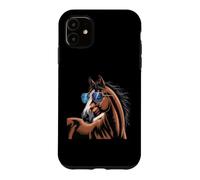 Carcasa para iPhone 11 Horse Stuff Gafas de Sol Caballos Salvajes Montar a Caballo Divertido