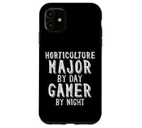 Carcasa para iPhone 11 Horticulture Major by Day Gamer by Night Farming Student